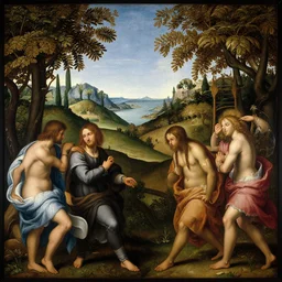 paradise and hell in renaissance oil painting