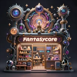 fantasycore, eldritch, psychic, elemental masterpiece 8k resolution Behance HD scrollwork magic conduits zBrush Central contest winner, cel-shaded cyberpunk convenience store pastiche by Dan Witz