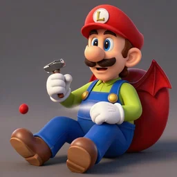 Luigi succumbs to the grasp of Satan