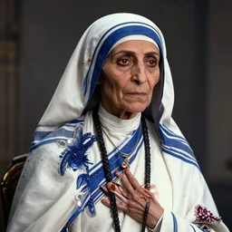 mother theresa as a xenomorph