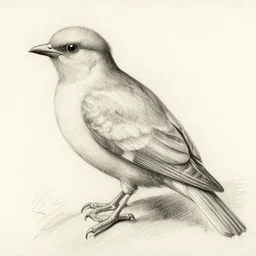 pencil sketch of a bird by Leonardo Da Vinci, detailed