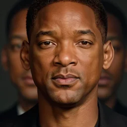 cinematic still of will smith in Blade (2001), XF IQ4, f/1.4, ISO 200, 1/160s, 8K, RAW, dramatic lighting, symmetrical balance, in-frame, highly accurate facial features