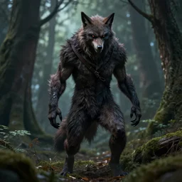 werewolf from van helsing unreal engine hyperreallistic render 8k character concept art forest masterpiece