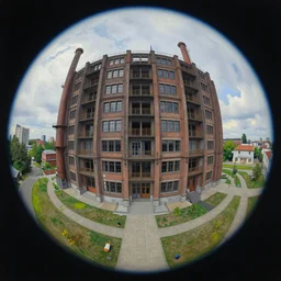 a beautiful photorealistic painting of city building nature industrial architecture monument by vija celmins, elysian fisheye, archdaily, wallpaper, highly detailed, trending on artstation.