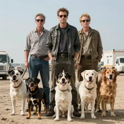 reservoir dogs but the actors are dogs cinematic realistic 3 5 mm