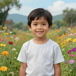 hyperrealistic portrait of a philippine kid character in a scenic environment, flowers, by beksinski zdzislaw, yoro sean, buchholz, quint, christensen james c.,