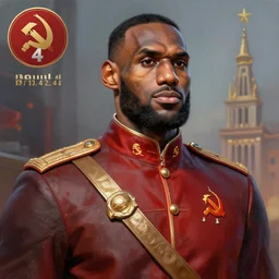 hearts of iron 4, 1 9 4 4, a character portrait by wang lu, soviet communist lebron james, polycount contest winner, sots art, colorized, detailed painting, glorious