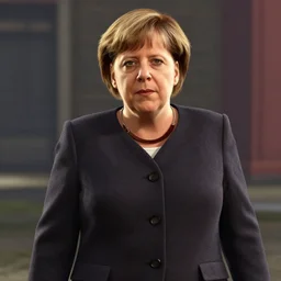 Angela Merkel as a GTA5 gangster