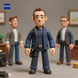product photography of a claymation action figure rutger hauer in blade runner, depth of field, zeiss lens, detailed, centered, by erwin olaf, joop geesink, wes anderson, breathtaking, 8 k resolution, extremely detailed, beautiful, establishing shot, realistic materials, hyperrealistic