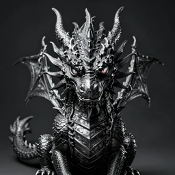 A dragon with three eyes in the style of Beksinski, unreal engine, highly detailed, 8k, vray, high contrast