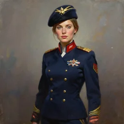 epic professional digital art of female irish supermodel starship military officer, painting, by leesha hannigan, iris van herpen, artstation, cgsociety, wlop, epic, much wow, much detail, gorgeous, detailed, masterpiece
