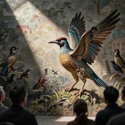 cainism among birds being observed by political humans.