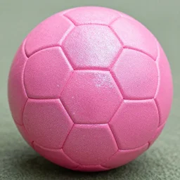 picture of a pink handball ball covered with a glittering and sparkling shiny powder, canon 5 0 mm, 4 k, hdr