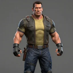 john cena team fortress 2 model, rendered in sfm