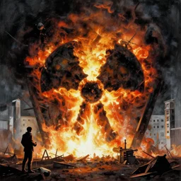 nuclear holocaust by zdzisław beksinski