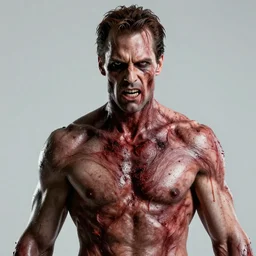 the platonic ideal of cletus kasady carnage, detailed, intricate, hyperrealism, intense, scary by artgerm and greg rutkowski and alphonse mucha