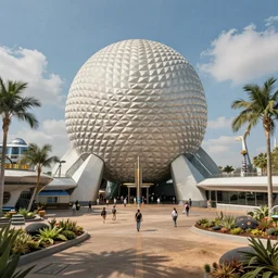 post - apocalyptic epcot center, wasteland, barren, walt disney world, highly detailed, intricate, 8 k