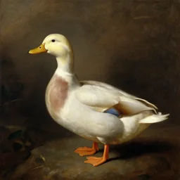 a duck on the prowl oil painting raphael