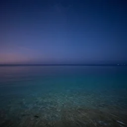 peaceful sea at night full of stars night dawn clear waters clear skies