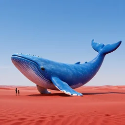 a building that looks like a blue whale on a red desert, by zaha hadid and alphonse mucha peaceful image. 4 k