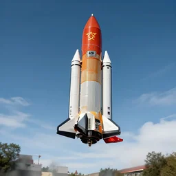 hyperrealistic image of chinese spaceship landing in munich germany