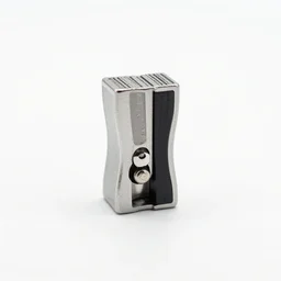 sleek sharpener, 8k product photo, isolated on a pure white background, centered, entire object in frame, sharp focus, soft studio lighting