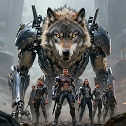 an amazing portrait of an angry cyborg wolf, apex predator. intricate, epic lighting, cinematic composition, hyper realistic, 8 k resolution, unreal engine 5, by artgerm, tooth wu, dan mumford, beeple, wlop, rossdraws, james jean, marc simonetti, artstation