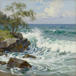 Spring Tide, painting, High Resolution