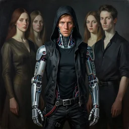 zack greinke as a cyberpunk hacker, wires cybernetic implants, by adrian ghenie, esao andrews, jenny saville, james jean, surrealism, dark art