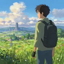 Fallout 4, painting by Makoto Shinkai