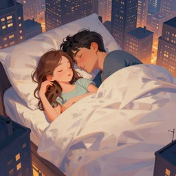 demons dream of sleeping in a beautiful city, high detailed, art by jack butler, part by chris gwaltney dominic besner, colourful