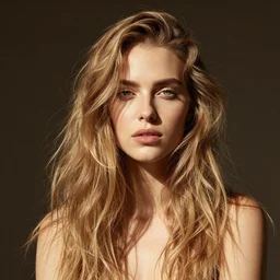 woman poses  sunlit dried caked bleached