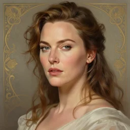 portrait of kate winslet, intricate, elegant, highly detailed, digital painting, artstation, concept art, smooth, sharp focus, illustration, art by artgerm and greg rutkowski and alphonse mucha, 8 k