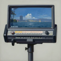 a painting of a pda, 8 0 s, artstation