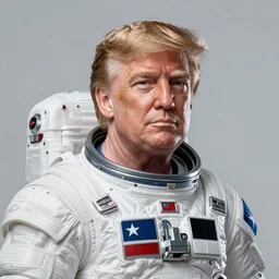 donald trump, spacesuit, real life skin, intricate, highly detailed, artstation, concept art, smooth, sharp focus, art by artgerm and greg rutkowski