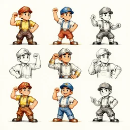 the golden age of American illustration archive gesture drawings color pen and ink and pencil sketch character concept design game asset of sketches watercolor of a a home made vintage art deco 1950s style science fiction retro space suit by Stanley Artgerm Lau, WLOP, Rossdraws, James Jean, Andrei Riabovitchev, Marc Simonetti, and Sakimichan, tranding on artstation , assets, character design, tending on pinterest, trending on cgtalk, trending on concept art, trending on character design
