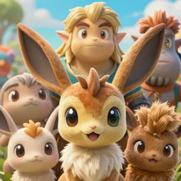 incredibly realistic, too detailed closeup face of celebi zelda piccolo groot, bump mapping, global illumination, unreal engine 5, 8 k, bokeh, d & d digital art, mark ryden, rob gonsalves