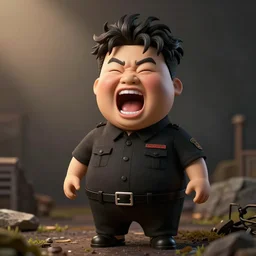 kim jong un doll screaming at jimin octane render