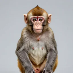 centered medium shot fine studio photograph of a young monkey wearing only a solarpunk mecha Mayan helmet with bright lights, ultra-realistic, white background, 8k HDR, intricate