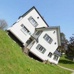 a house rotated 120 degrees