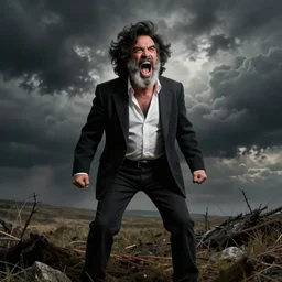 the apocalypse by bob ross screaming