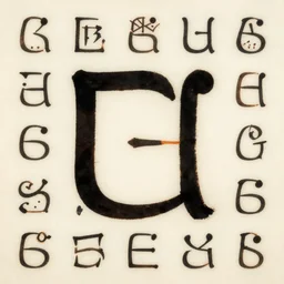 a alphabet for a ancient language,