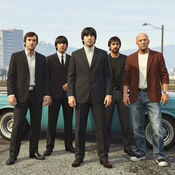 The beatles as a gang in GTA 5 8k resolution hyperdetailed -6