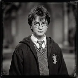 a daguerrotype of a film still of harry potter, award winning photo