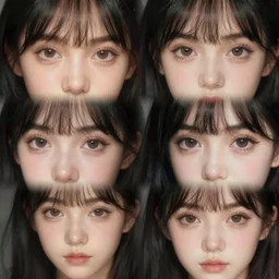 big anime eyes on real life human girls