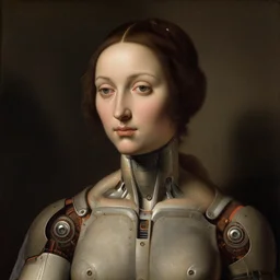 a portrait of a female android by antonello da messina