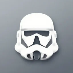 face icon stylized minimalist star wars : episode v - the empire strikes back 1 9 8 0, loftis, cory behance hd by jesper ejsing, by rhads, makoto shinkai and lois van baarle, ilya kuvshinov, rossdraws global illumination