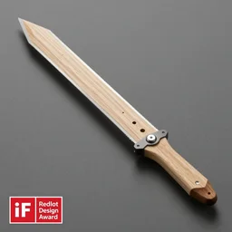 single lazer sword ; designed by c. a. k. e., marc newsom, zaha hadid, blond ltd, layer design ; natural materials ; industrial design ; behance ; le manoosh ; pinterest ; if design award ; reddot design award
