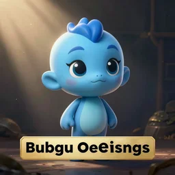 cute blue human sprite
