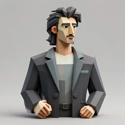 3 d cell shaded portrait of a rockstar, 3 d cell shaded cubism, in the style of picasso 3 d cell shaded, elegant, highly detailed, artstation, art by picasso 3 d cell shaded unreal engine